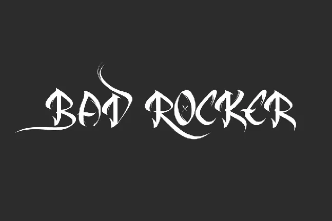 Bad Rocker Demo font