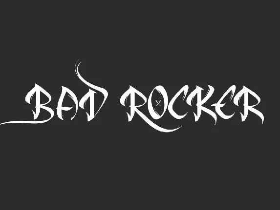 Bad Rocker Demo font