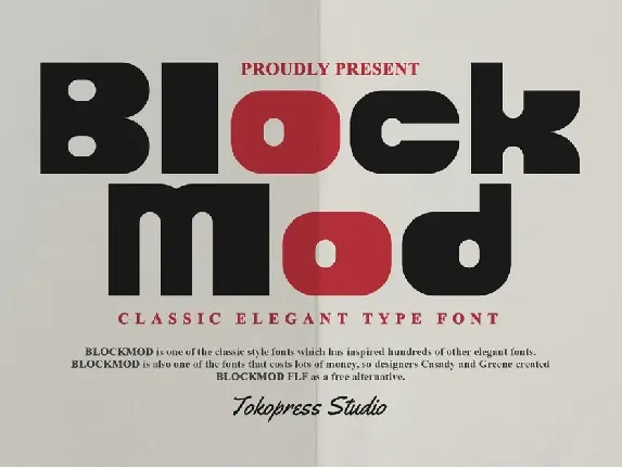 Blockmod font