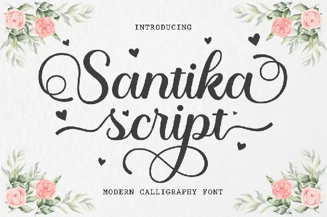 Santika Script font