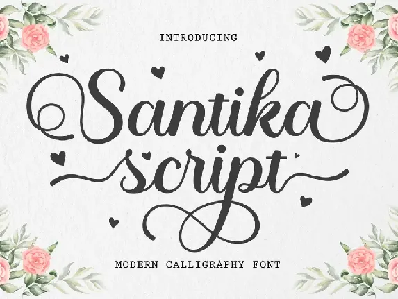 Santika Script font