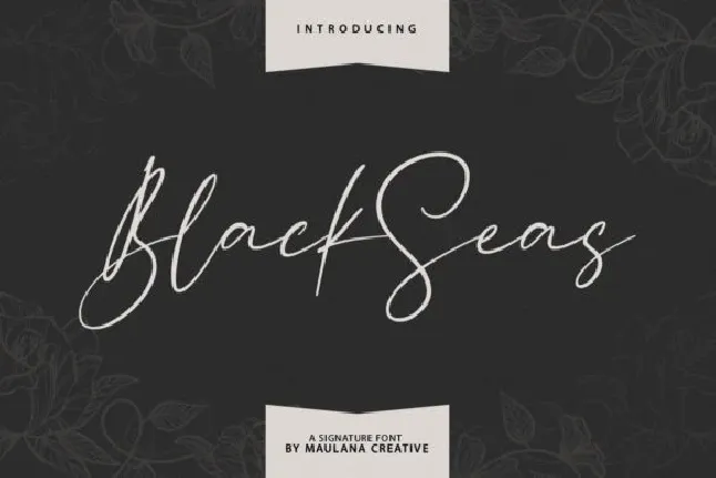 Blackseas Signature font