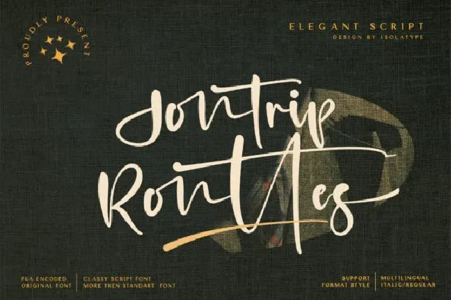 Jontrip Ronttes font