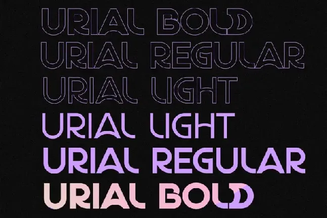 URIAL Sans Family font