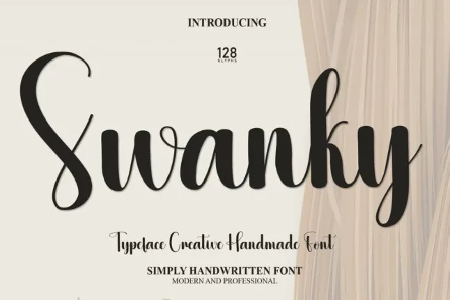 Swanky Script font