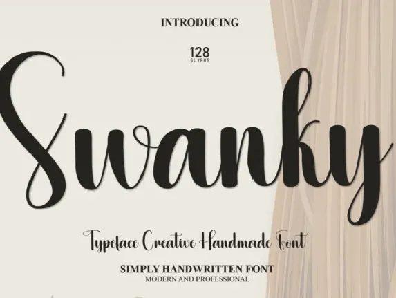 Swanky Script font