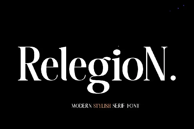 Relegion font