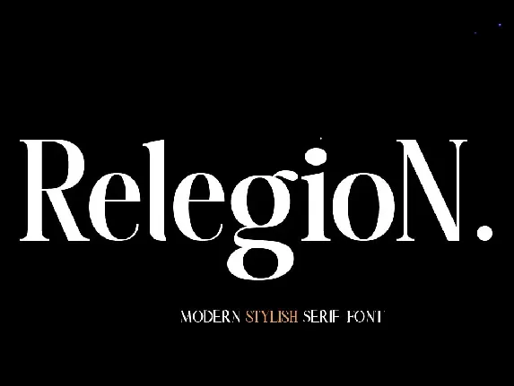 Relegion font