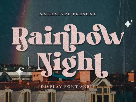 Rainbow Night font