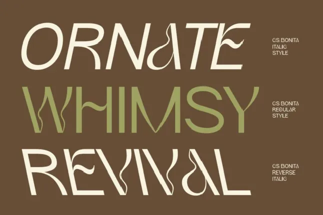 CS Bonita font