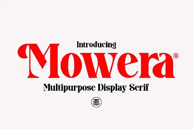 Mowera font