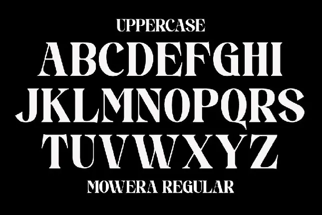 Mowera font