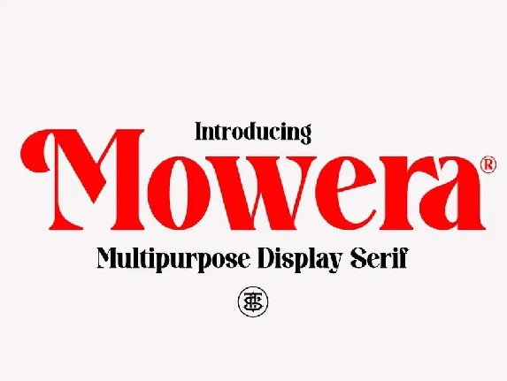 Mowera font