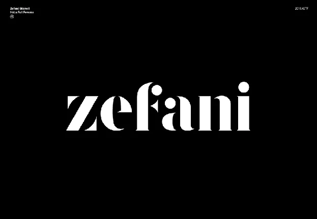 Zefani font