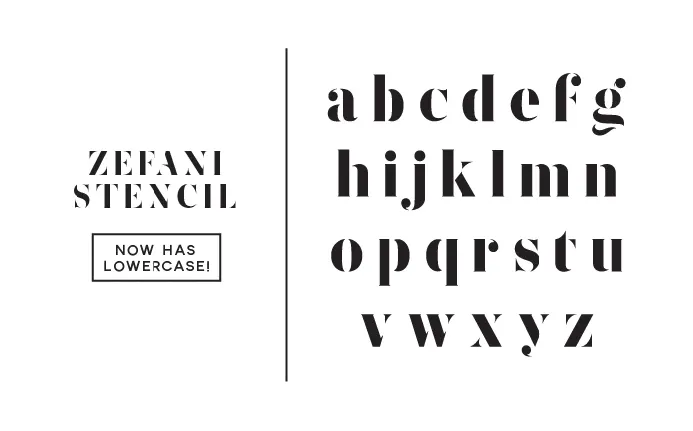 Zefani font