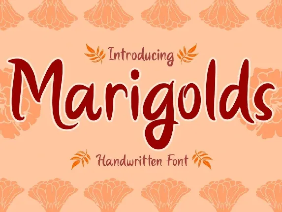 Marigolds font