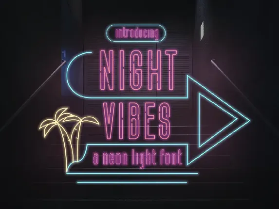 Night Vibes Free Version font