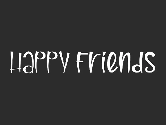 Happy Friends Demo font