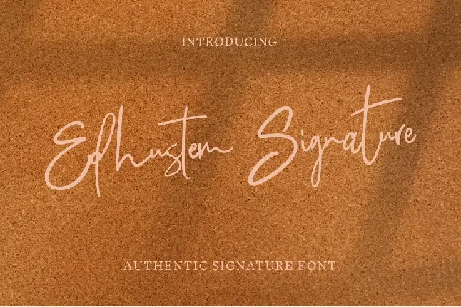 Edhustem Signature font