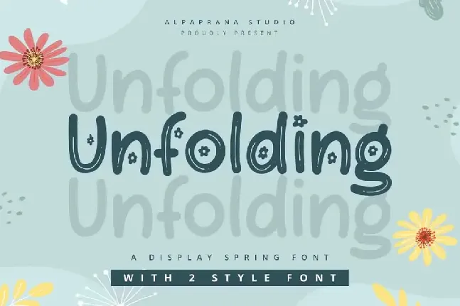 Unfolding font