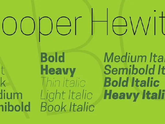 Cooper Hewitt font