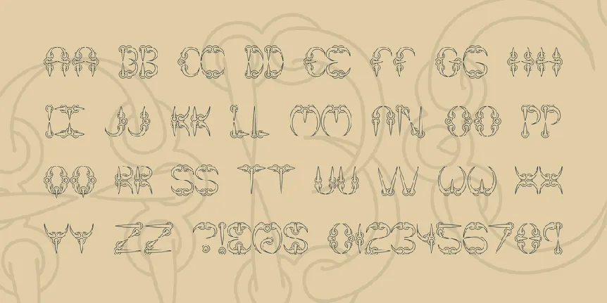 CLAW BRK font