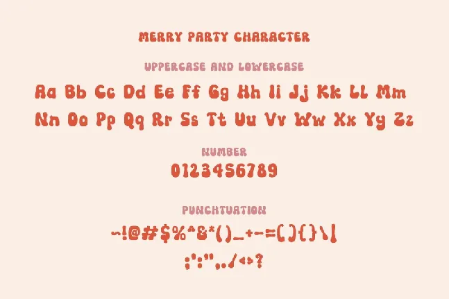 Party Bright font