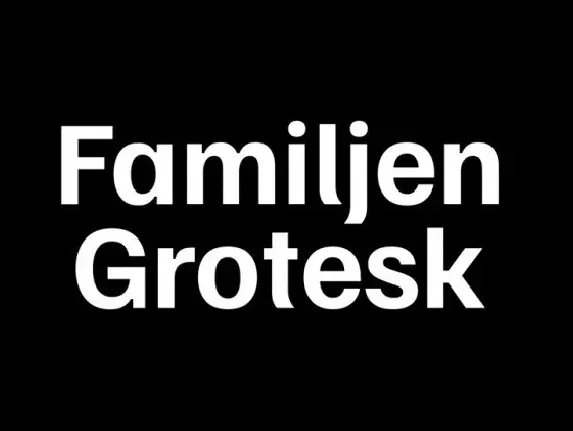 Familjen Grotesk font