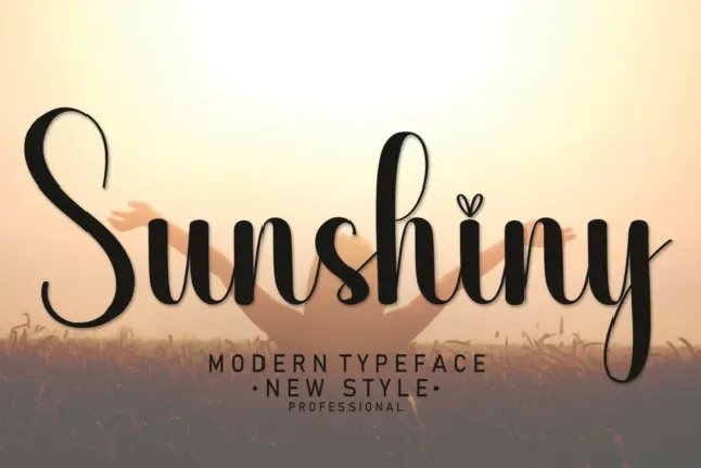 Sunshiny Script font