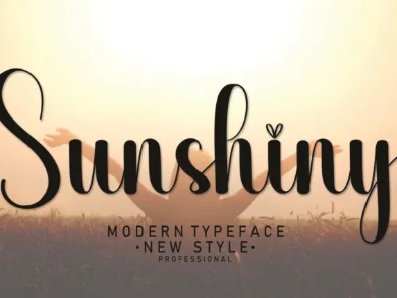 Sunshiny Script font