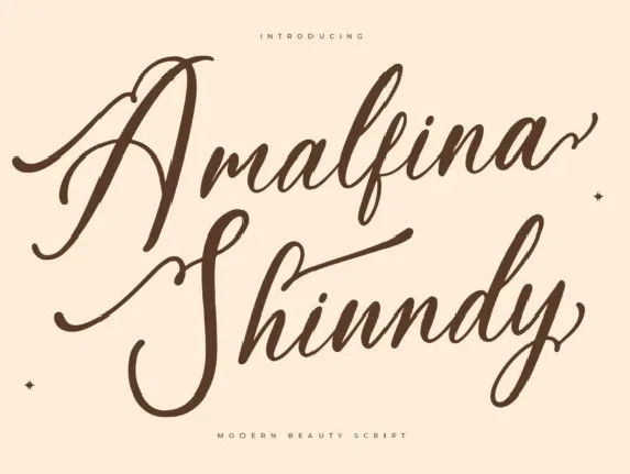 Amalfina Shinndy font