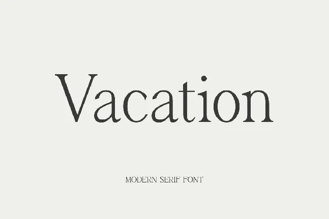 Vacation font