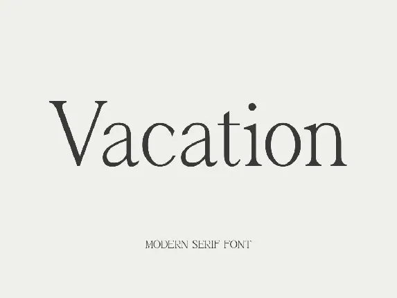 Vacation font