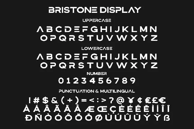 Bristone font