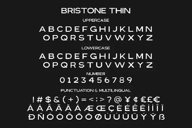 Bristone font