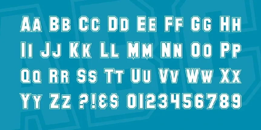 SF Collegiate font