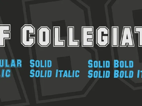 SF Collegiate font