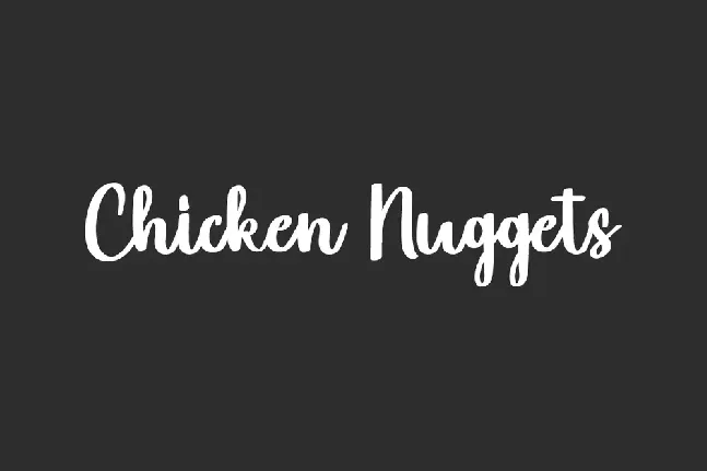 Chicken Nuggets Demo font