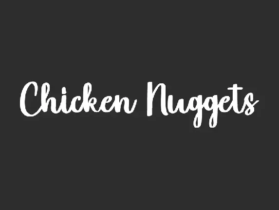 Chicken Nuggets Demo font