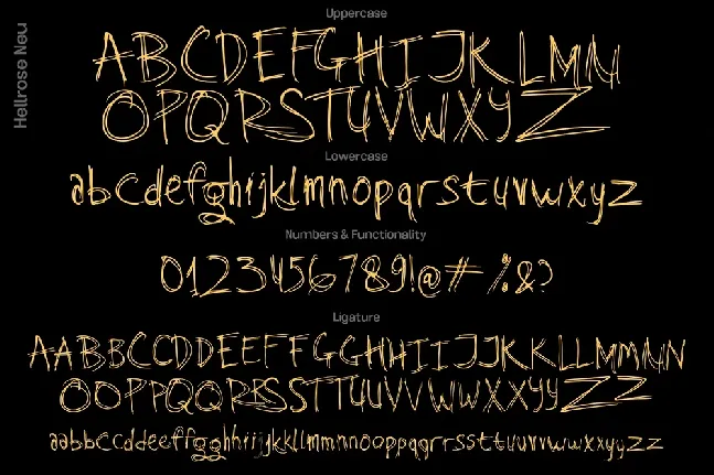 Hellrose Demo font