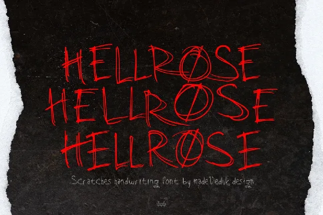 Hellrose Demo font