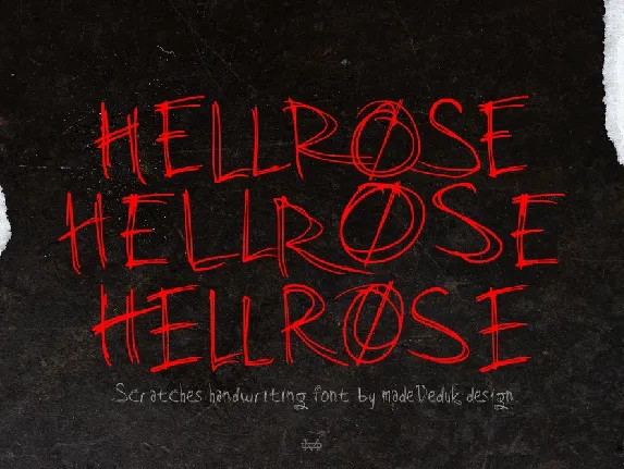 Hellrose Demo font