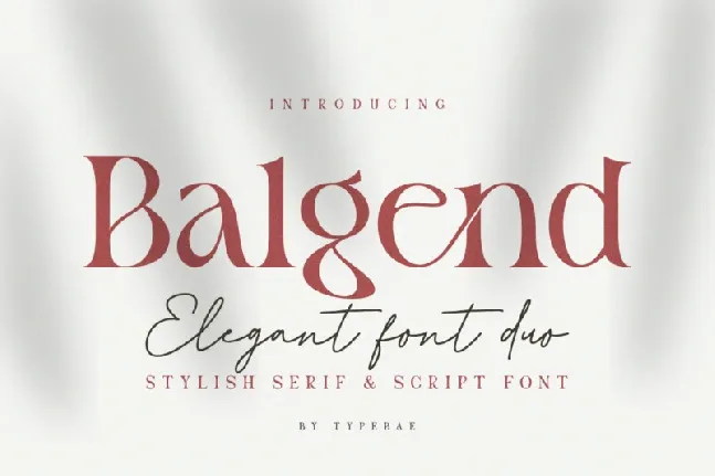 Balgen Elegant Duo font