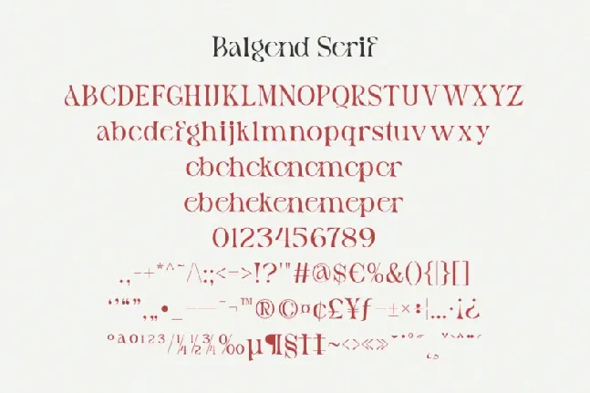 Balgen Elegant Duo font