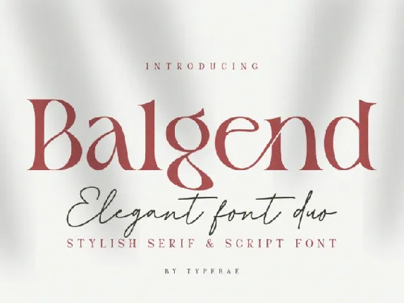 Balgen Elegant Duo font