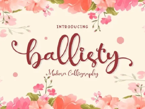 Ballisty Calligraphy font