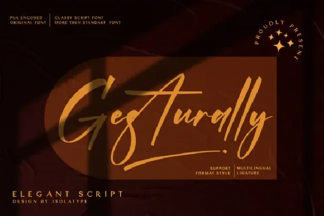 Gesturally font