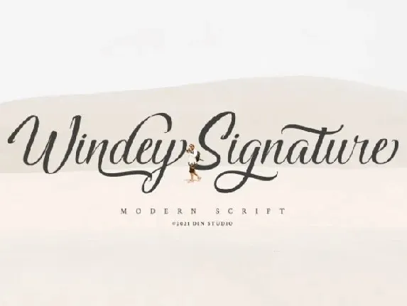 Windey Signature font