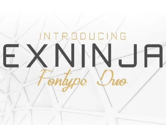 Exninja Duo font