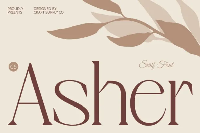 CS Asher font